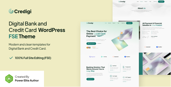Credigi – Digital Bank & Credit Card WP Theme