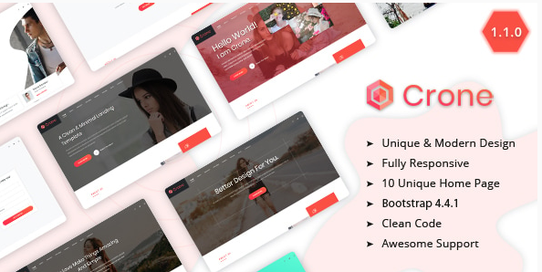 Crone – Creative Multipurpose Bootstrap 4 Landing