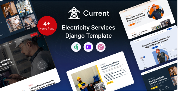Current – Electricity Services Django Template