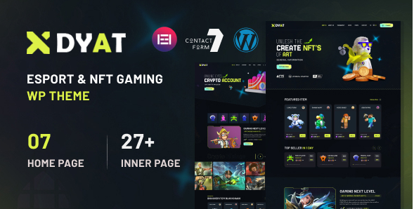 DYAT - eSports and Gaming NFT WordPress Theme