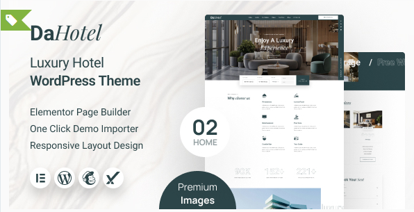 Dahotel - Luxury Hotel WordPress Theme