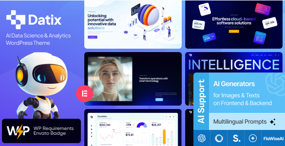 Datix - AI Prjection, Data Science & Analytics WordPress Theme