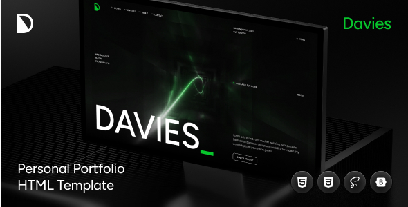 Davies - Personal Portfolio HTML Template