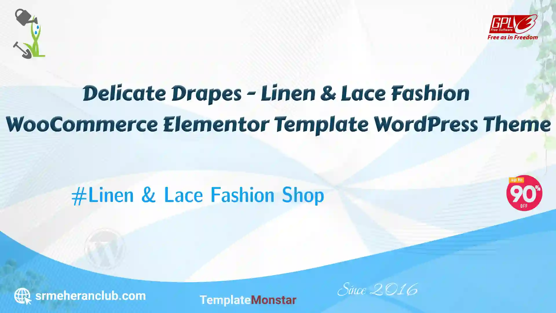 Delicate Drapes – Linen & Lace Fashion WooCommerce Elementor Template WordPress Theme — Theme by Templatemonster