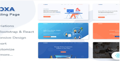 Deoxa – React Multipurpose Landing Page Template
