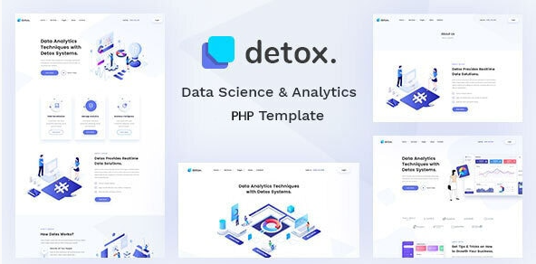Detox - Data Science & Analytics PHP Template