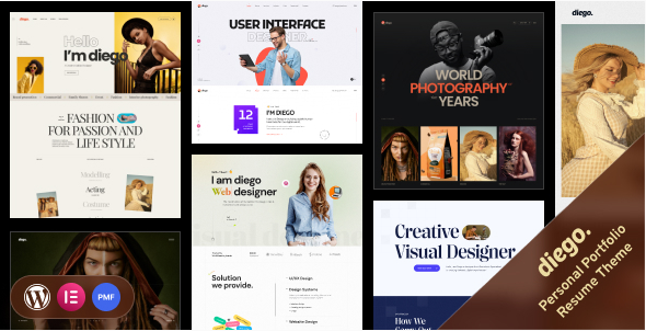 Diego - Creative Portfolio WordPress Theme