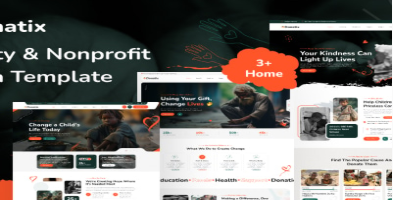 Donatix - Charity & Nonprofit Figma Template