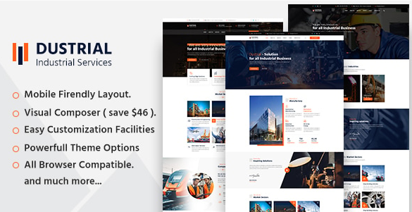 Dustrial - Factory & Industrial WordPress Theme