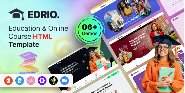 Edrio - Education & Online Courses Template