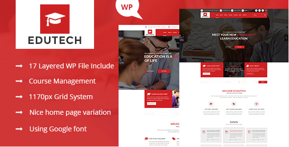 Edutech - Education WordPress Theme
