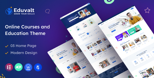 Eduvalt - Online Courses & Education WordPress The
