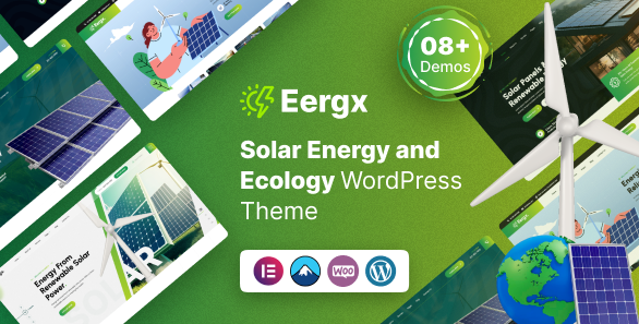 Eergx - Ecology & Solar Energy WordPress Theme