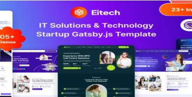 Eitech - Gatsby.JS IT Solutions &TechnologyStartup