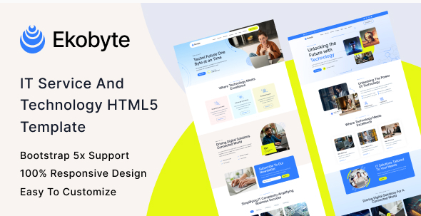 Ekobyte - IT Service & Technology HTML5 Template
