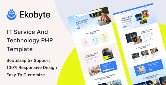 Ekobyte - IT Service & Technology PHP Template