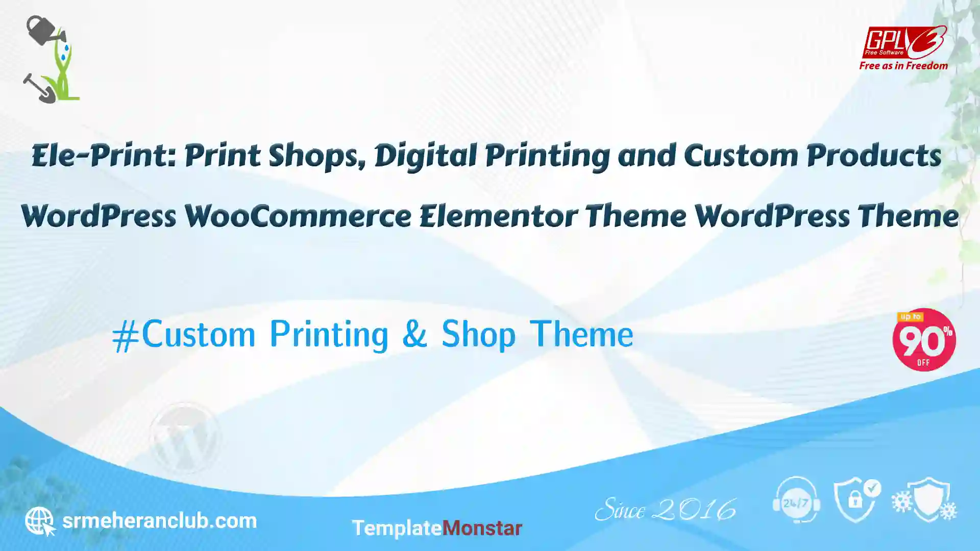 Ele-Print: Print Shops, Digital Printing and Custom Products WordPress WooCommerce Elementor Theme WordPress Theme