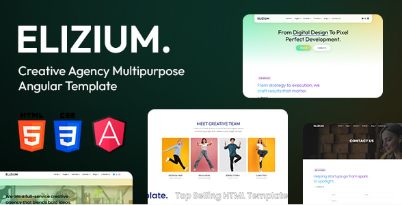Elizium - Creative Innovative Angular Template