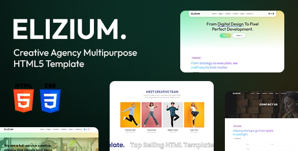 Elizium - Creative and Innovative HTML5 Template