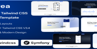 Evea - Symfony App Landing Page Template