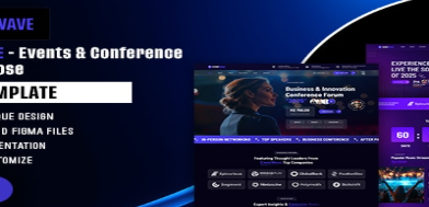 Eventwave - Events & Conference Figma Template