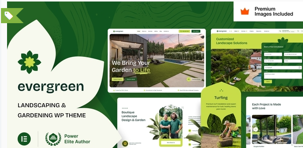 EverGreen – Landscaping Gardening WordPress Theme 10