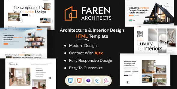 Faren - Architecture & Interior Design HTML Templa