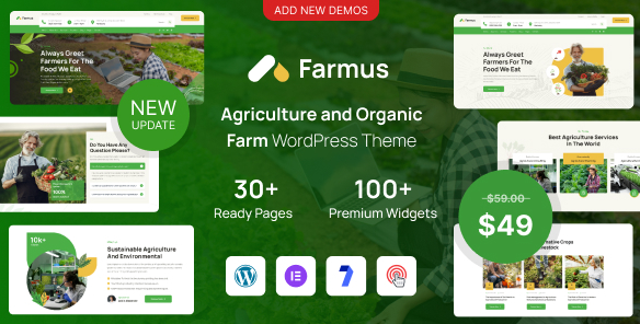 Farmus - Agriculture and Organic Farm WordPress