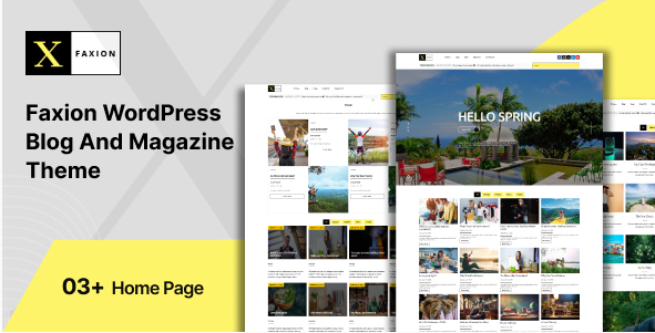 Faxion - Fashion Magazine WordPress Theme