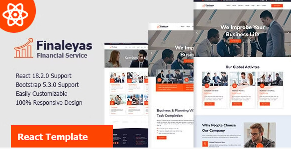 Finaleyas - Corporate Business React Template