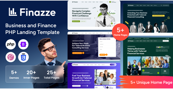 Finazze - Business and Finance Landing PHP Templat
