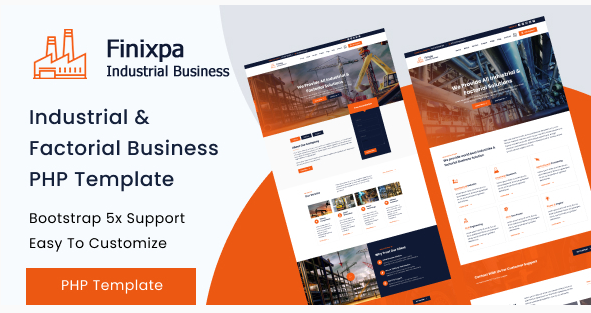 Finixpa - Industrial Business PHP Template