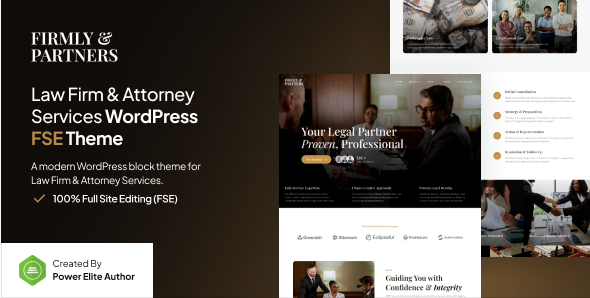 Firmly - Lawyer & Attorney FSE WordPress Theme