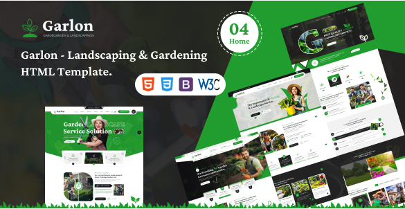 Garlon – Gardening and Landscaping HTML Template