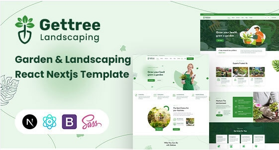 Gettree – Garden & Landscaping React Nextjs Templa