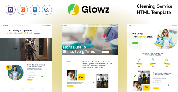 Glowz - Cleaning Services HTML5 Template