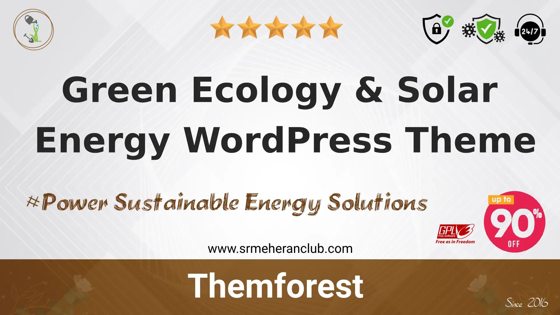 Green Ecology & Solar Energy WordPress Theme — Theme by Themeforest