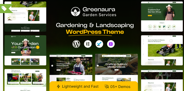 Greenaura - Gardening & Landscape WordPress Theme