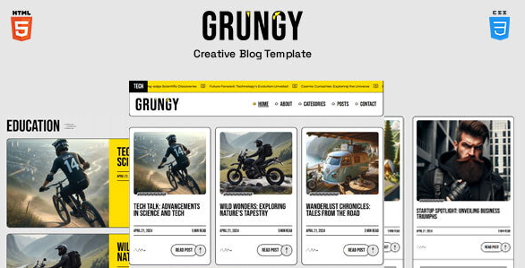 Grungy - Blog Template