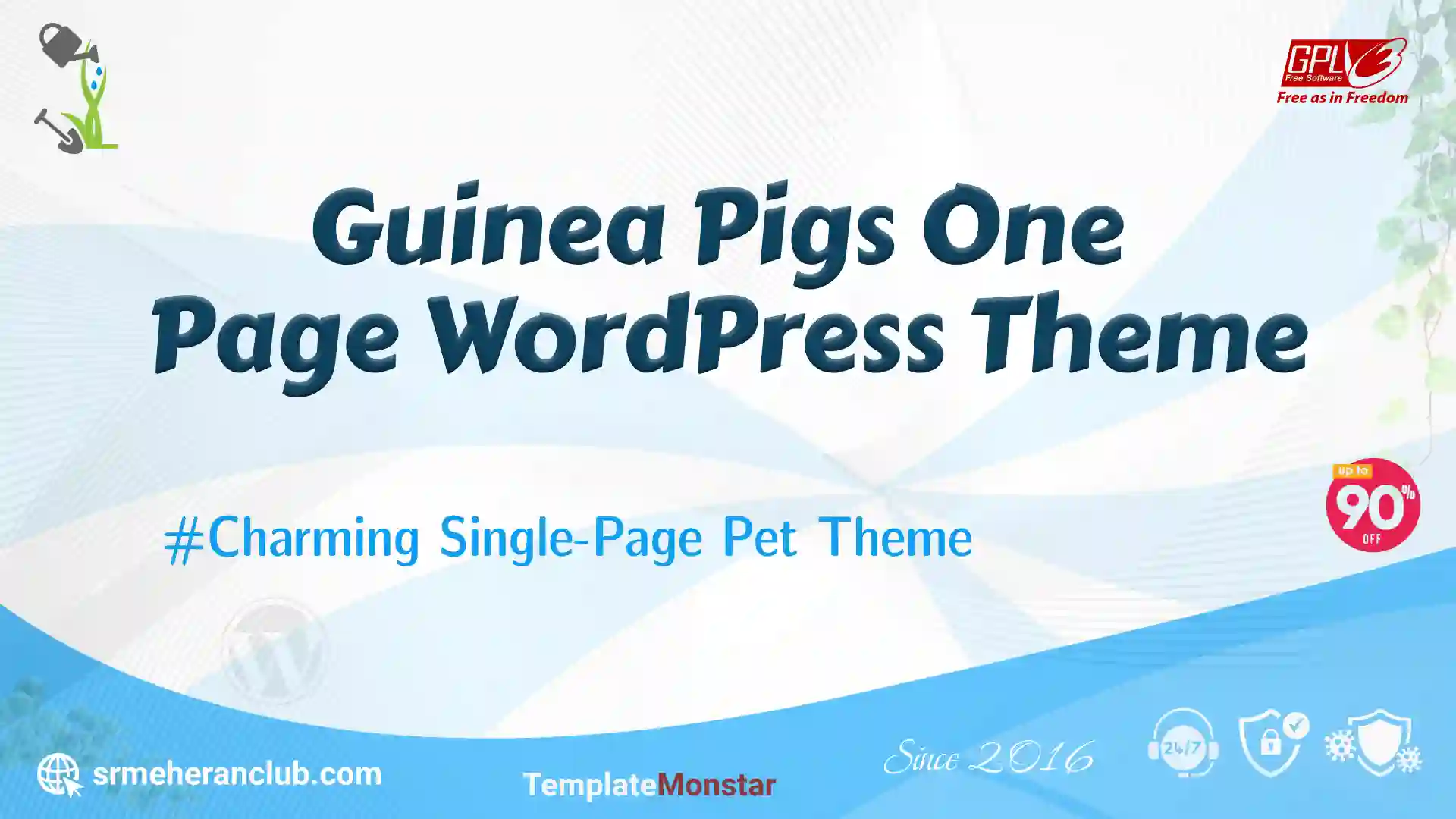 Guinea Pigs One Page WordPress Theme — Theme by Templatemonster