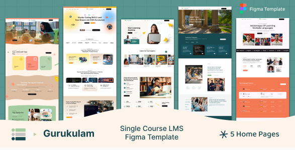 Gurukulam - Single Course eLearning LMS Template