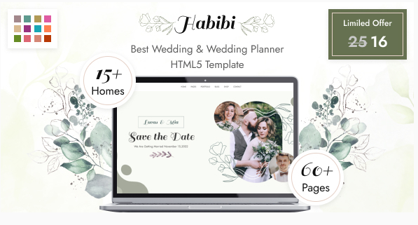 Habibi - Wedding & Wedding Planner Template