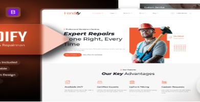 Handify - Home Services & Repairman HTML Template