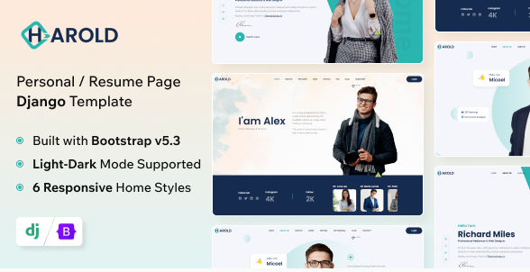 Harold - Django Personal Portfolio Template