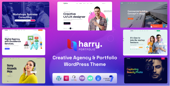 Harry - Creative Agency Portfolio WordPress Theme