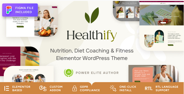 Healthify - Diet Recipes & Health Coaching Theme