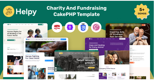 Helpy - Charity And Fundraising CakePHP Template