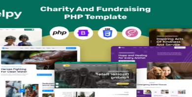 Helpy - Charity And Fundraising PHP Template