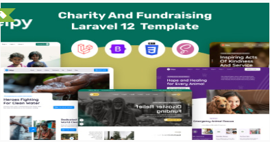 Helpy - Laravel 12 Charity And FundraisingTemplate