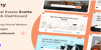 Homy - Svelte Real Estate Template & Dashboard